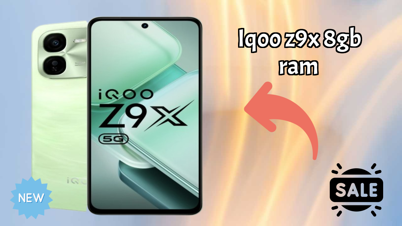 IQOO Z9x 8GB RAM शो: 8 GB RAM गेमिंग चेक