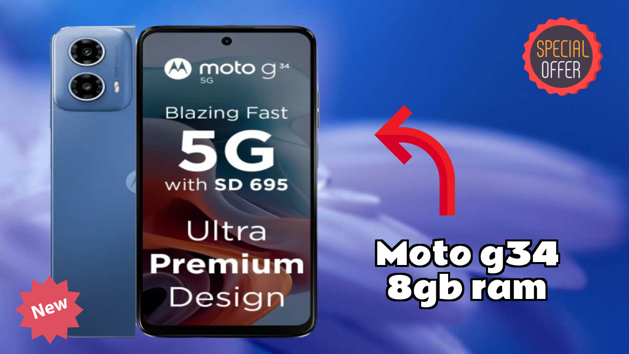 Moto G34 8GB RAM उपयोग: क्या भारी ऐप्स के लिए 8 GB RAM पर्याप्त है?