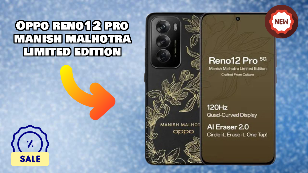 OPPO Reno12 Pro Manish Malhotra Limited Edition बैटरी लाइफ: 5000 MAh चार्जिंग स्पीड
