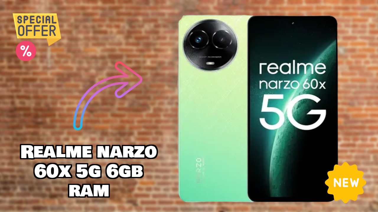 Realme Narzo 60X 5G 6GB RAM डिस्प्ले साइज़: 6.72 Inches (17.07 Cm) स्क्रीन क्वॉलिटी