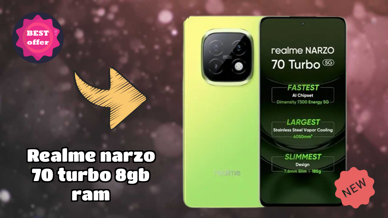 Realme Narzo 70 Turbo 8GB RAM डिस्प्ले तकनीक: OLED रिव्यु