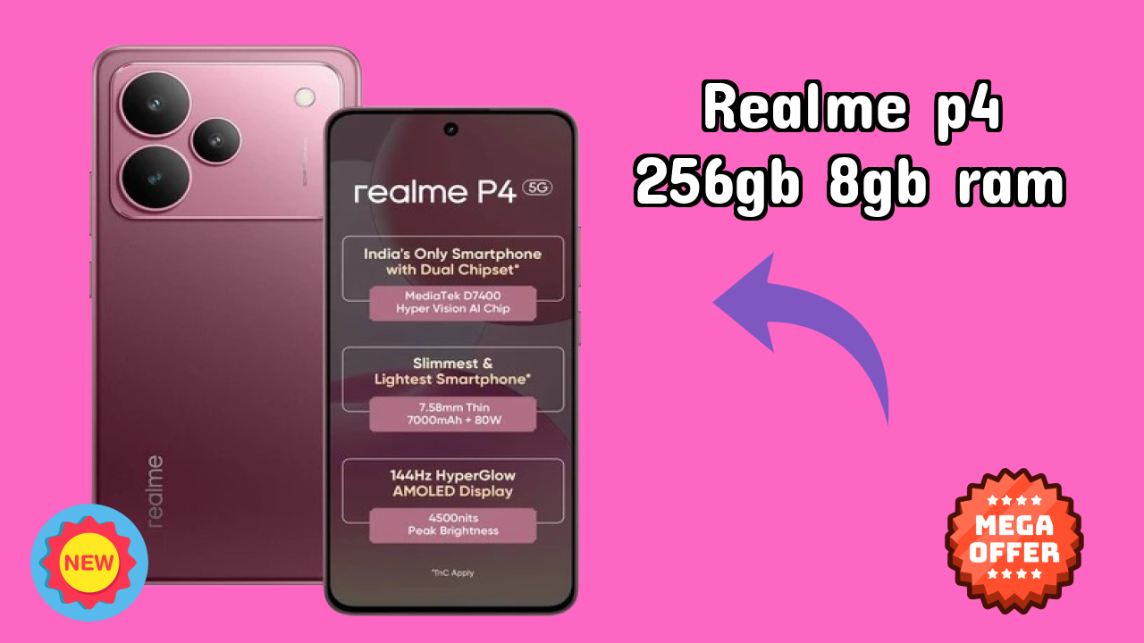 Realme P4 256GB 8GB RAM क़ीमत  डिस्कसन: ₹20,499 क़ीमत के लिए क़ीमत?