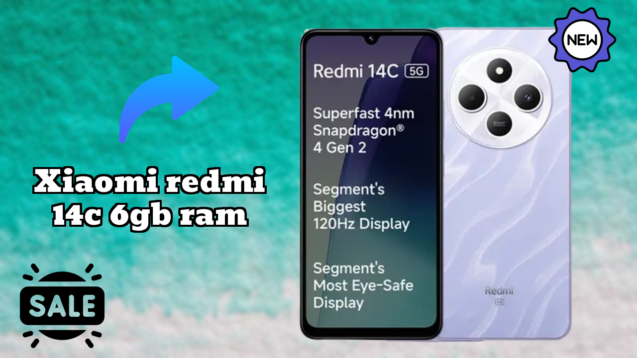 Xiaomi Redmi 14C 6GB RAM डिस्प्ले तकनीक: 6.88 Inches (17.48 Cm) स्क्रीन