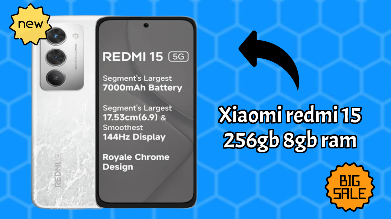 Xiaomi Redmi 15 256GB 8GB RAM डिस्प्ले साइज़: 6.9 Inches (17.53 Cm) स्क्रीन क्वॉलिटी